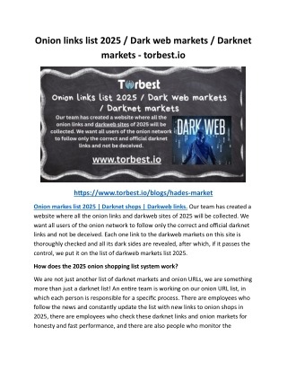 onion links 2025