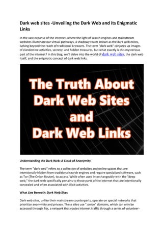 sites on dark web
